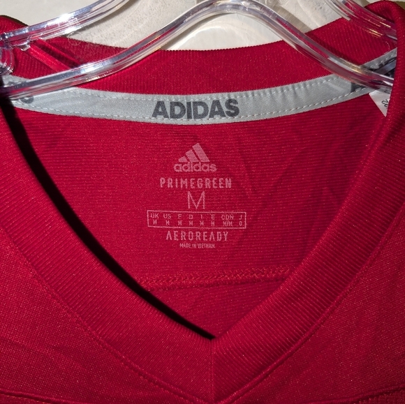 Adidas Women’s Nebraska Cornhuskers Red Football Jersey Blank Large New MSRP$120 - Picture 4 of 5